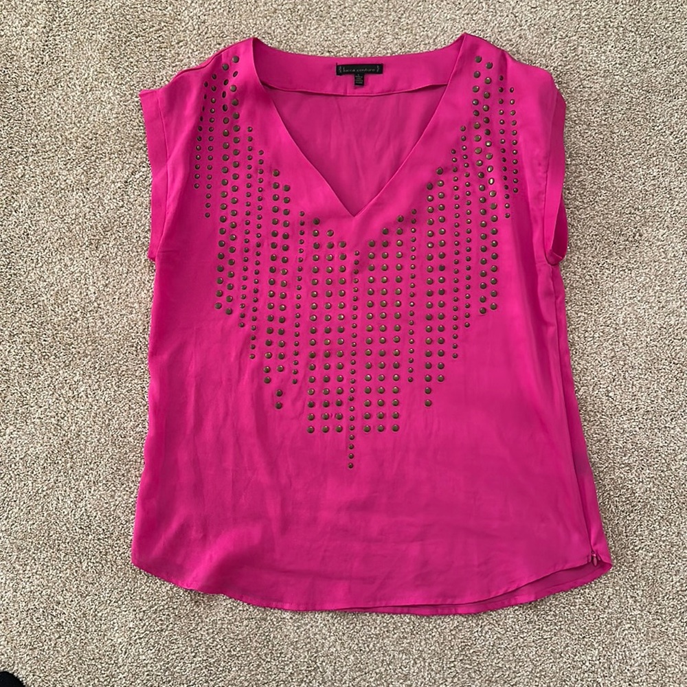 Blouse with metal studs
